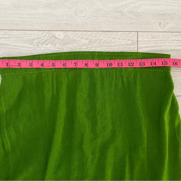 Kaliyana Linen Blend Fixed Full Wrap Maxi Skirt Size Large - Picture 11 of 12